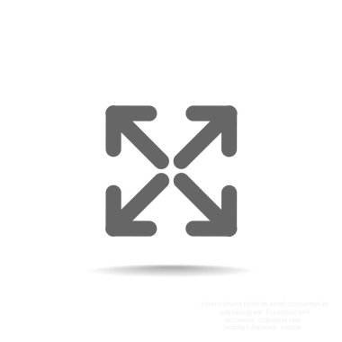 Kare simgesi dört ok