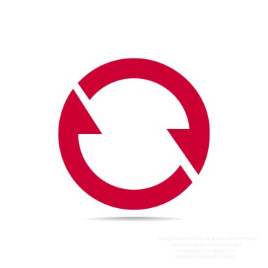 döndürme oklarını bir daire içinde 