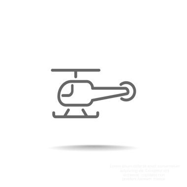 Helikopter basit simgesi