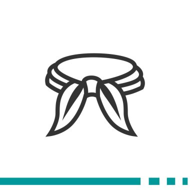 kravat basit simgesi