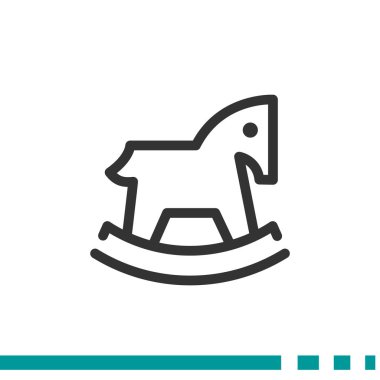 Çocuk oyuncak at web simgesi