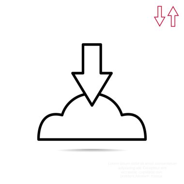 bulut depolama simgesi