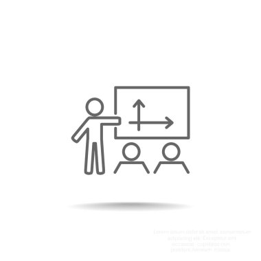 iş büyüyen grafik sunum simgesini