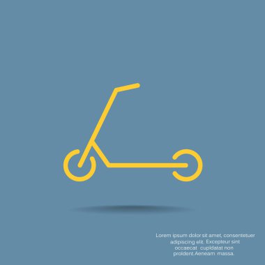 Scooter için çocuk simgesi