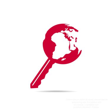 Dünya web simgesi anahtarı
