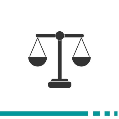 Adalet basit web simgesi ölçekleri