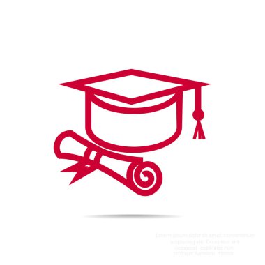 mezuniyet şapkası simgesi