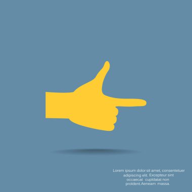 El ile düz parmak işaret