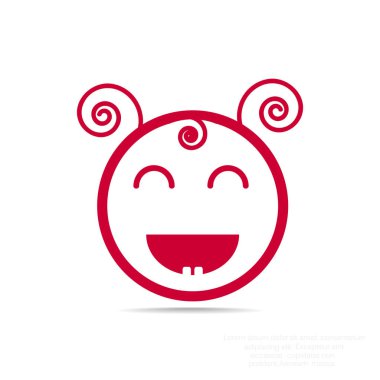Mutlu kız web simgesi