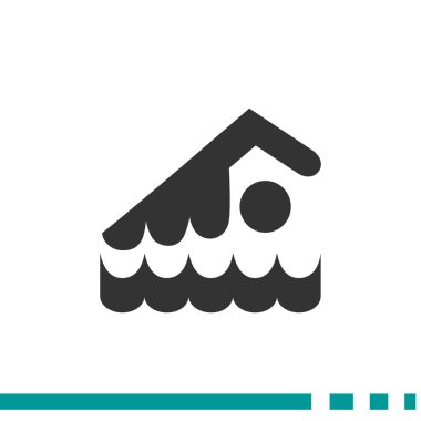 Yüzücü atlet simgesi