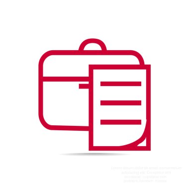 Evrak Çantası'nı basit simgesi