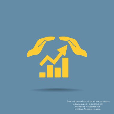 Web iletişim ve el simgesi