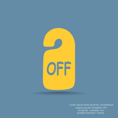 Etiket asılı üzerinde yazıt