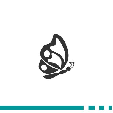 Basit kelebek web simgesi