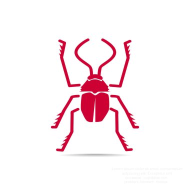 Anahat böceği böcek simgesiyle