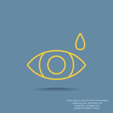 Basit simge göz damlası