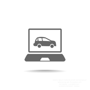 Dizüstü ekran araba ile