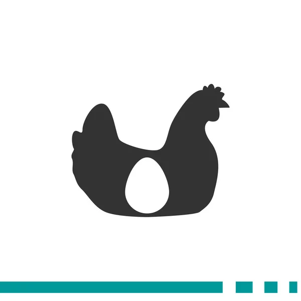 Hen з значком яйця — стоковий вектор