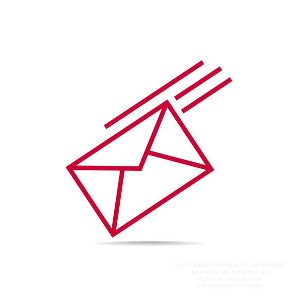 Прості обриси конверт — стоковий вектор