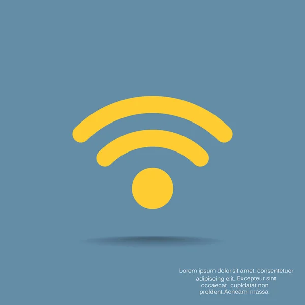 Wifi einfaches Symbol — Stockvektor