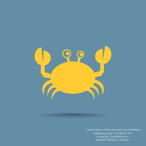 Doodle krab web pictogram — Stockvector