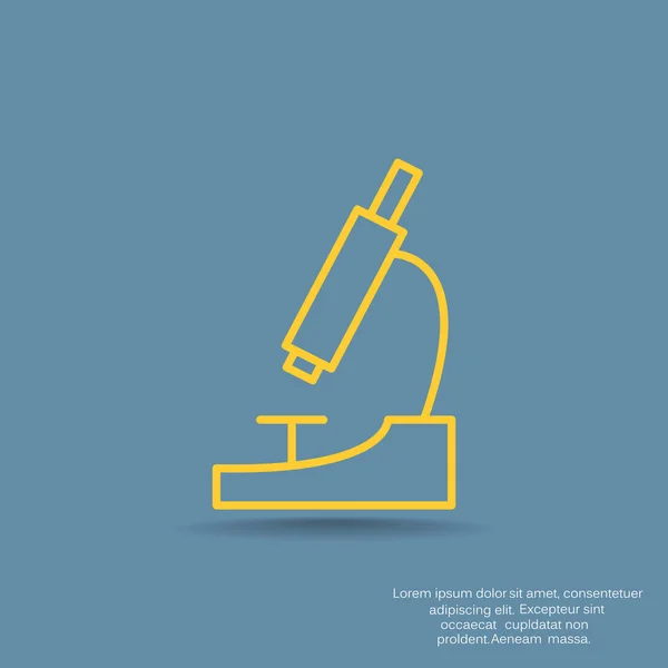 Basit mikroskop simgesi — Stok Vektör
