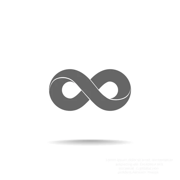 Sonsuzluk sembolü web simgesi — Stok Vektör