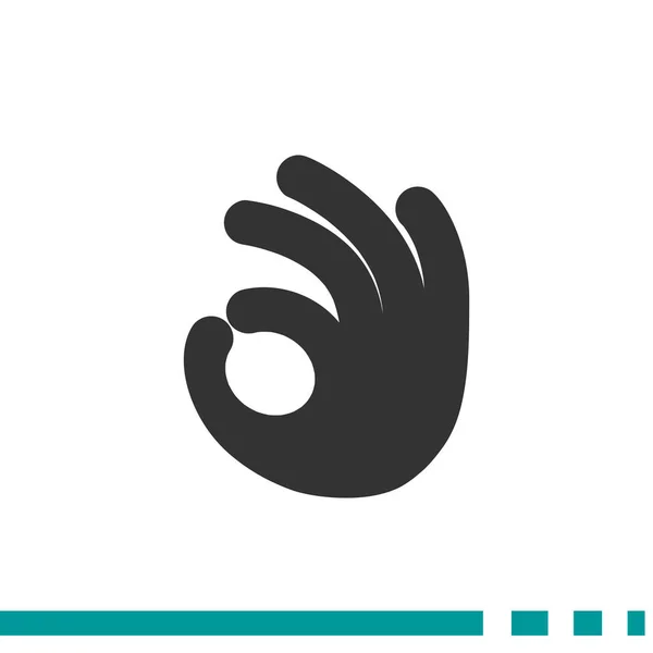 OK gesture web icon — стоковый вектор