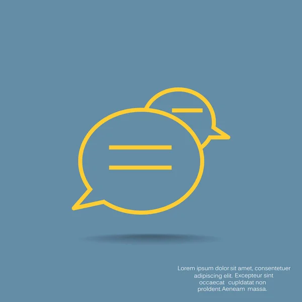 Dialogue bubbles web icon — Stock Vector