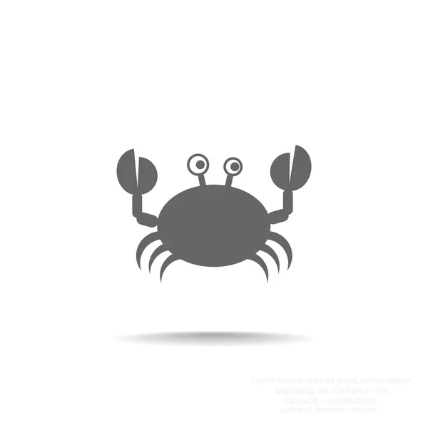 Doodle Crab Web-Ikone — Stockvektor