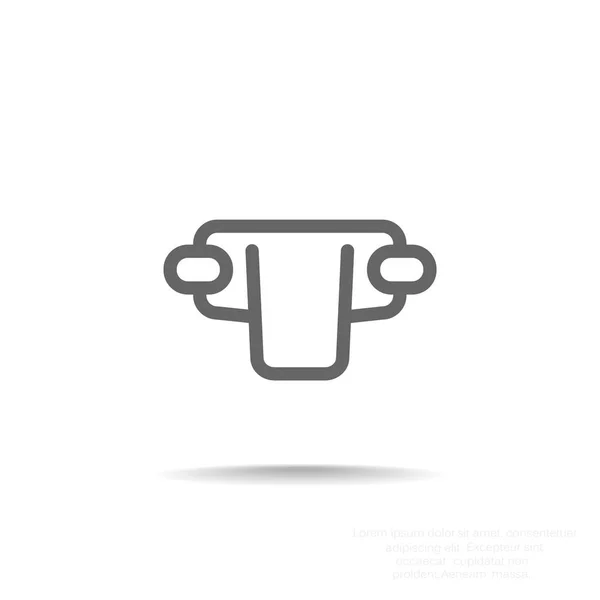 stock vector Simple baby diaper web icon