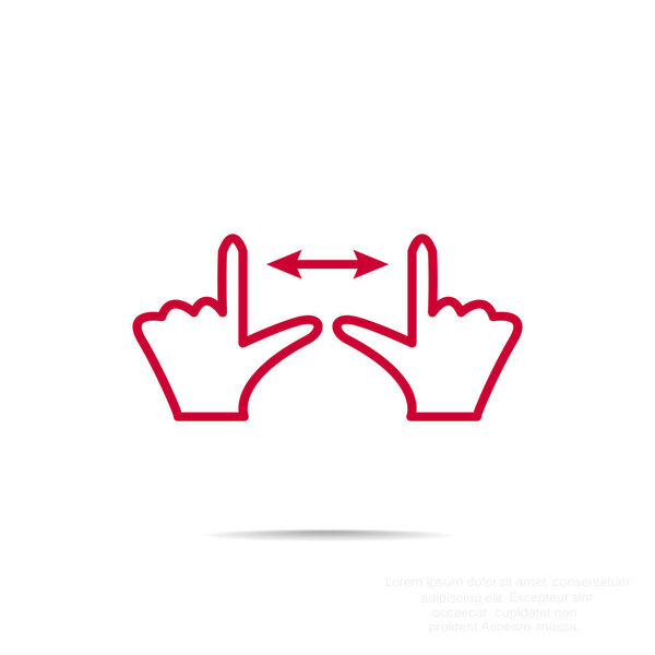 Touch screen web icon