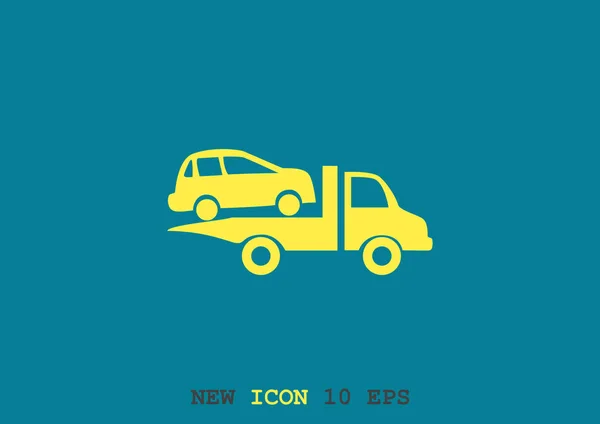 Sleepwagen Pictogram — Stockvector