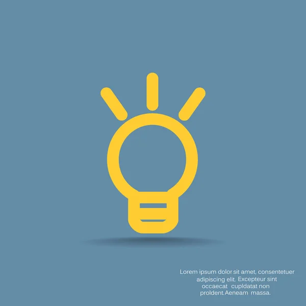 Light bulb web icon — Stock Vector