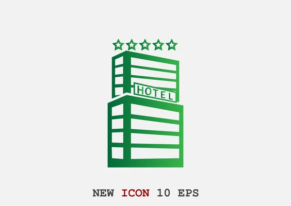 Hotel building web icon — Stock Vector