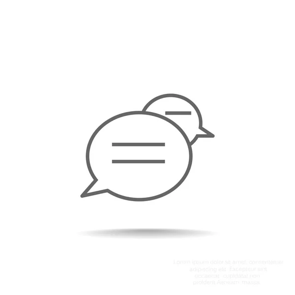 Dialog ikon gelembung web - Stok Vektor