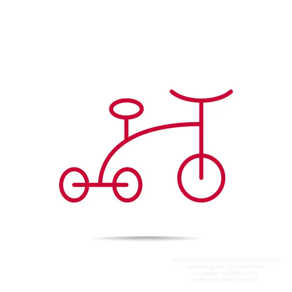 Трёхколесный велосипед — стоковый вектор