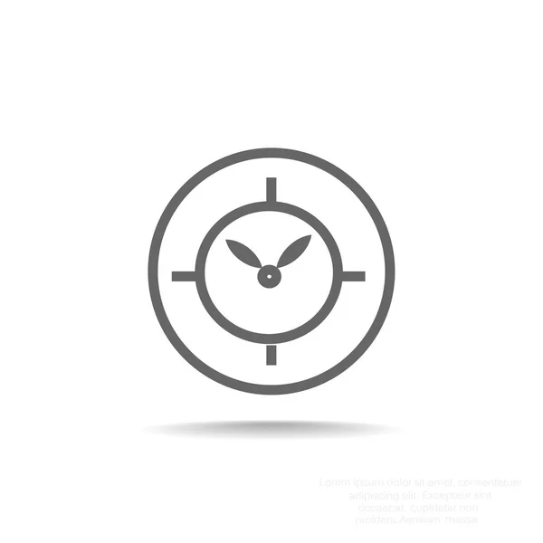 Reloj simple icono — Vector de stock