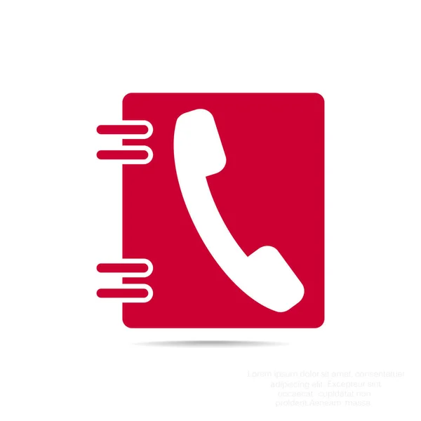 Teléfono icono web — Vector de stock