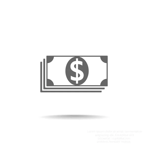 Dinheiro ícone simples — Vetor de Stock
