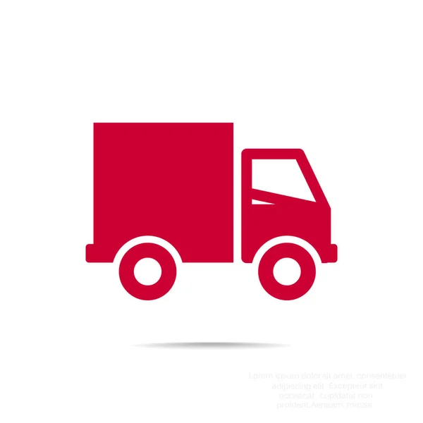 Логотип грузовика доставки — стоковый вектор