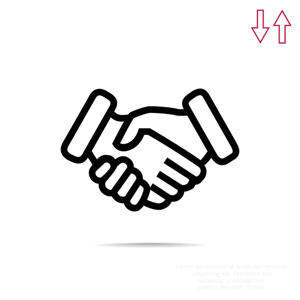 Handshake web icon — Stock Vector