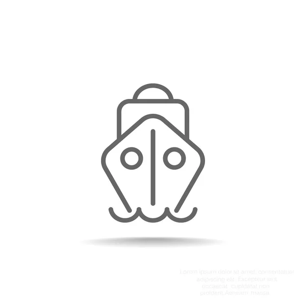 Icono de Buque de Carga — Vector de stock