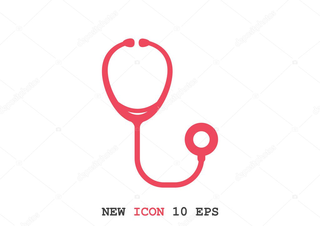 Stethoscope simple web icon 