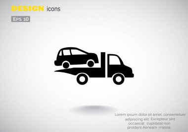 Tow truck icon clipart