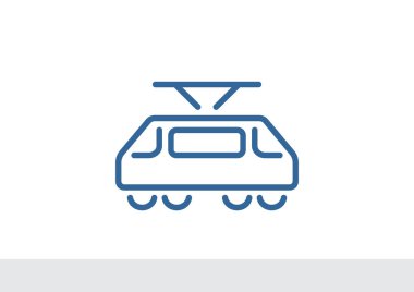 Basit tramvay simgesi