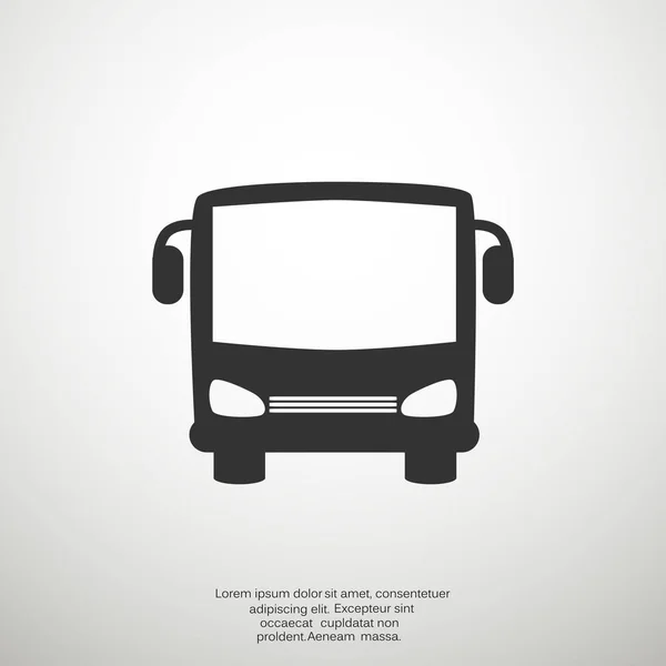 Bus icono web — Vector de stock