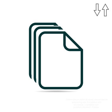 Dosyaları veya belgeleri web simgesi