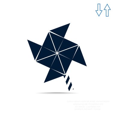 Yel değirmeni pervane oyuncak web simgesi