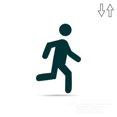 erkek figürü çalışan simgesi